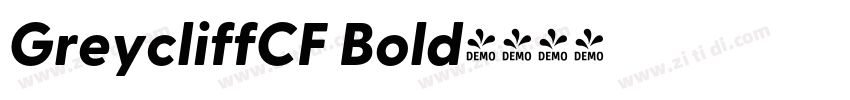 GreycliffCF Bold字体转换